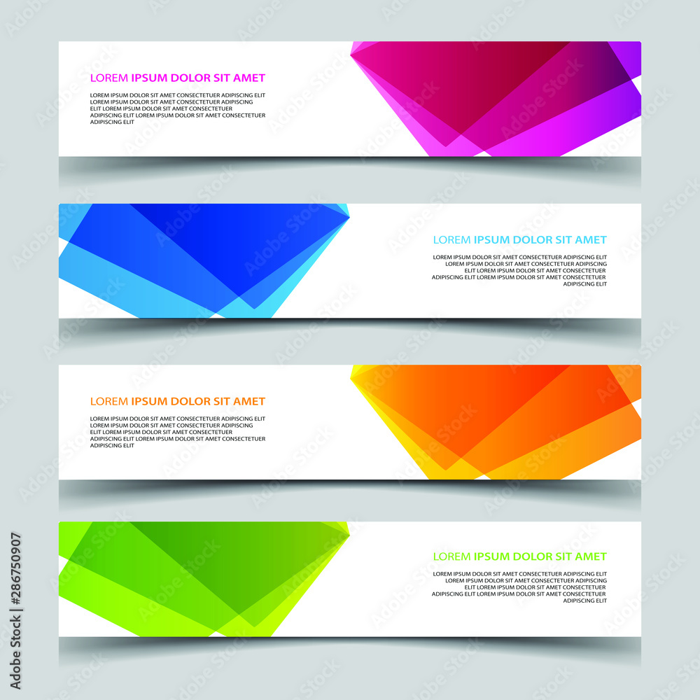 Fototapeta premium Vector Abstract banner web template