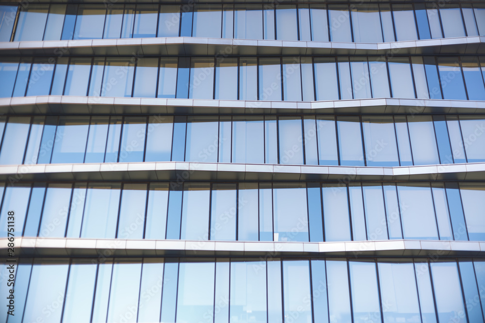 modern business center at night
