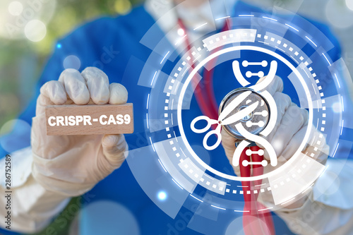 Crispr-cas9 biotechnology dna gene engineering and manipulation. Modern Innovative Healthcare. Crispr cas. photo