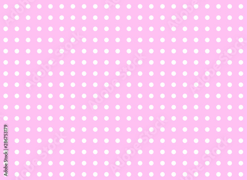 Hintergrund Muster in rosa mit weiße Punkte Vektor Illustration isoliert auf weißem Hintergrund