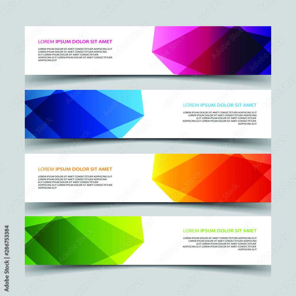 Vector Abstract banner web template Vector Abstract banner web template