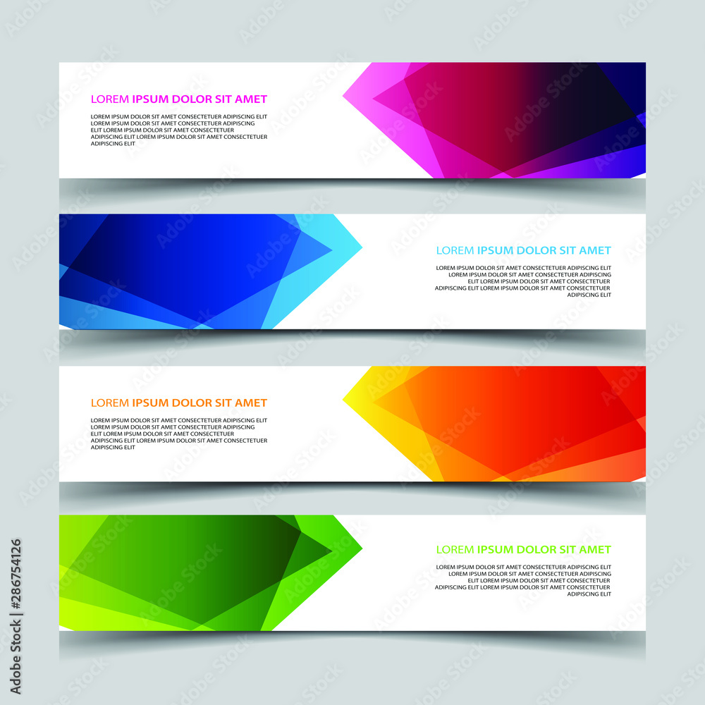 Vector Abstract banner web template Vector Abstract banner web template
