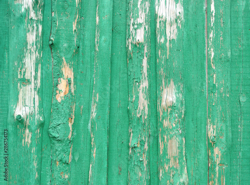 Fotografija Old green wooden bords background
