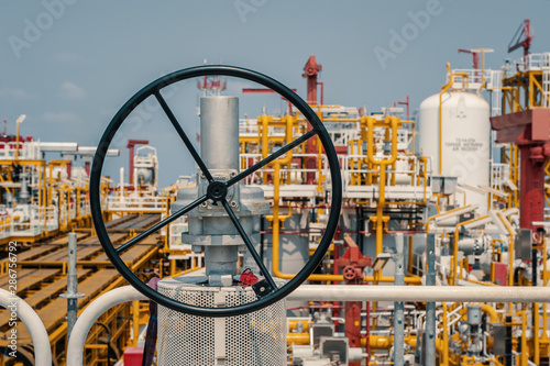 Close up view of valve