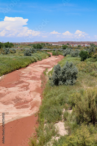 Muddy Little Colorado River Near Holbrook Arizona photo