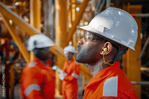 Offshore worker in the oil and gas industry in Angola