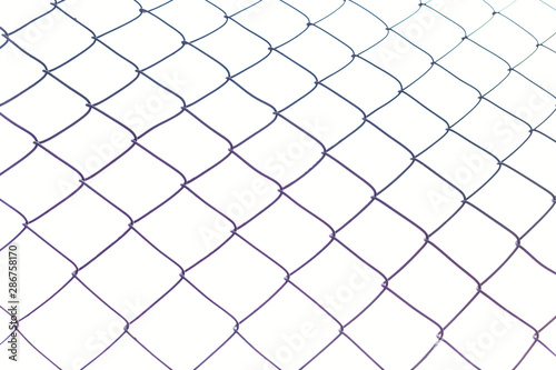 Mesh netting, partial blur, isolate on a white background.