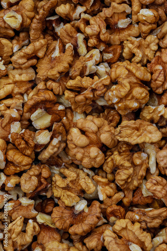 Background of purified walnut kernels. For design.