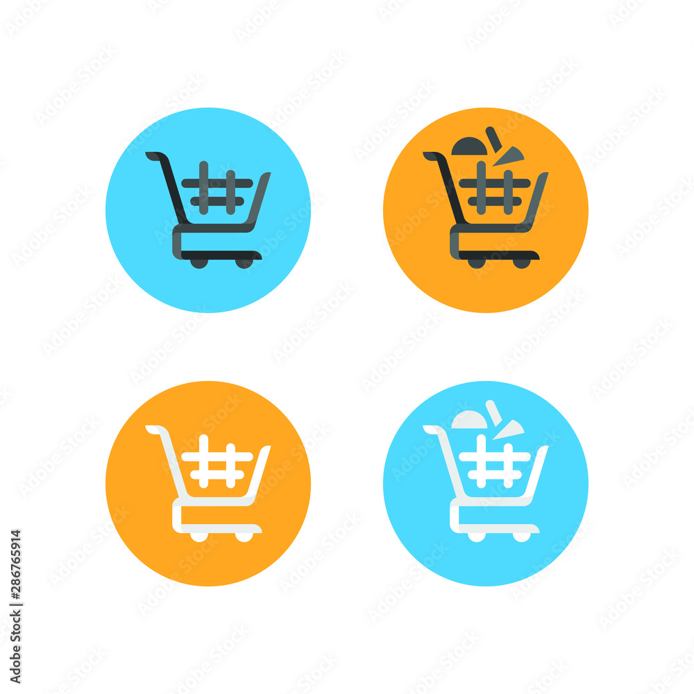 Shopping Cart Icon. Vector shopping cart Icon. Shopping cart illustration for web, mobile apps. Shopping cart trolley icon vector EPS 9 + Shopping Cart Icon. Vector shopping cart Icon. Shopping cart illustration for web, mobile apps. Shopping cart trolley icon vector EPS 9 +