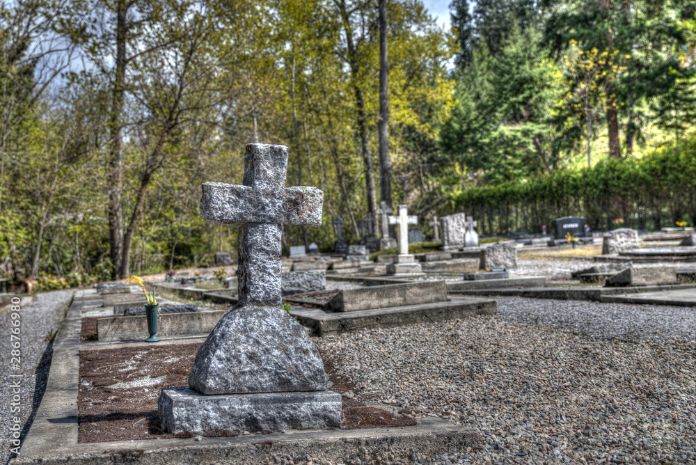 Fototapeta premium A Gravestone in an old Cemetery