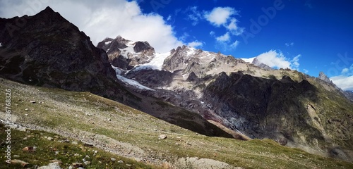 Glacier in the mountains  photo