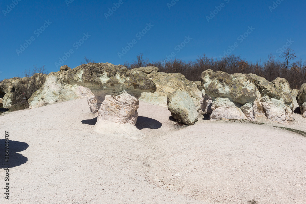 Rock formation The Stone Mushrooms, Bulgaria Rock formation The Stone Mushrooms, Bulgaria
