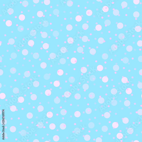 Vector illustration, abstract dotted textural seamless pattern. Perfect for neutral backgrounds for web sites banners, polygraphy designs etc. Cute soft blue color.