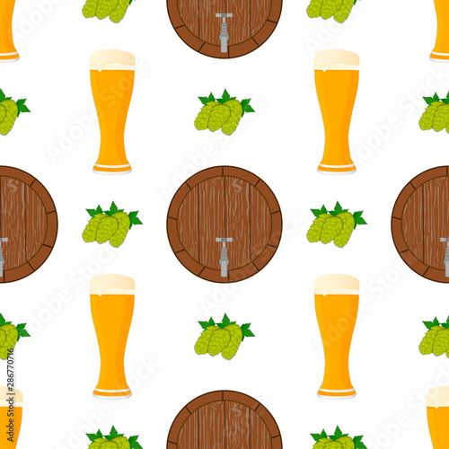 Illustration on theme big colored pattern oktoberfest