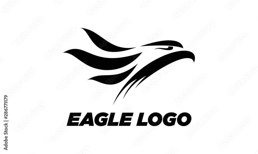 Obraz premium Eagle illustration icon logo