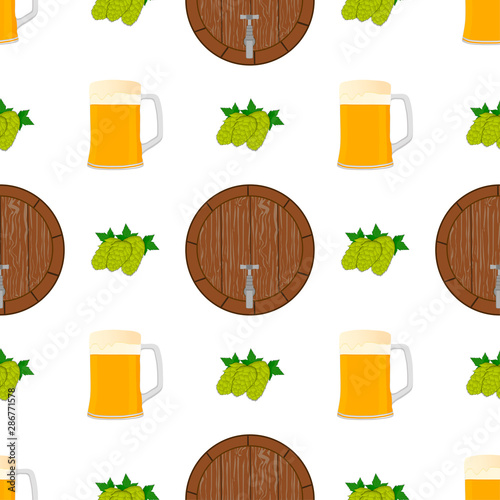 Illustration on theme big colored pattern oktoberfest
