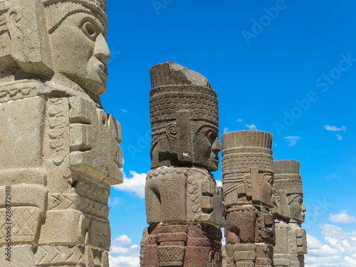 Pre-Columbian Stone Warrior Statue - Atlantes de Tula, Mexico