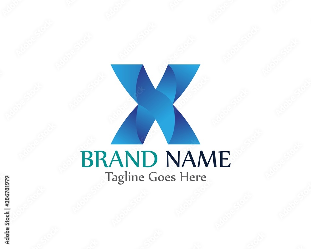 X letter logo template vector icon illustration design X letter logo template vector icon illustration design