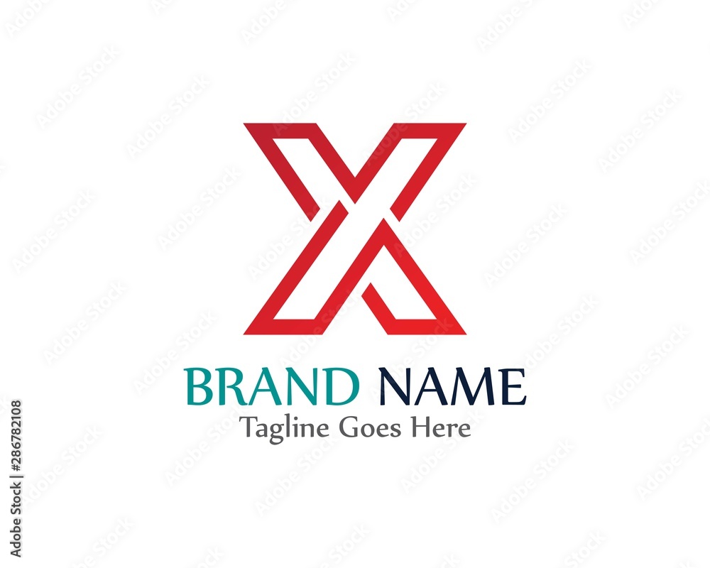 X letter logo template vector icon illustration design X letter logo template vector icon illustration design