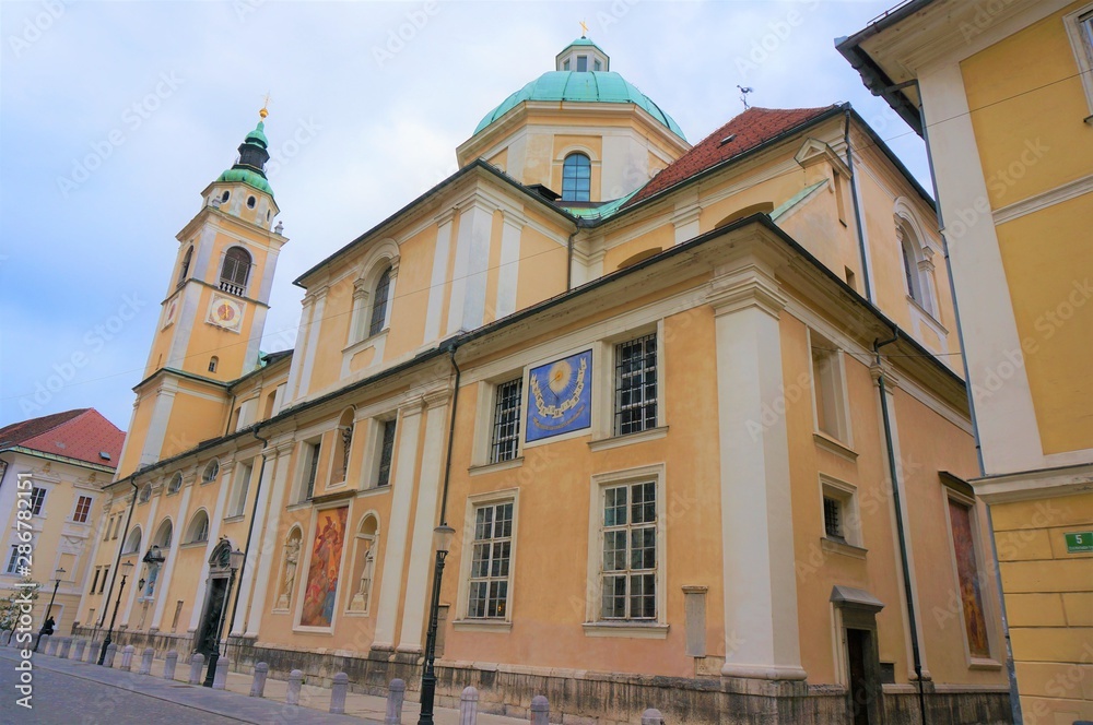 the old city in Ljubljana, Slovenia