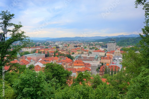 the old city in Ljubljana, Slovenia