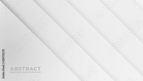 White paper cut background. Abstract papercut decoration textured. Minimalist cover template