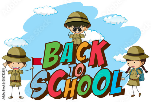 Back to school template with scout