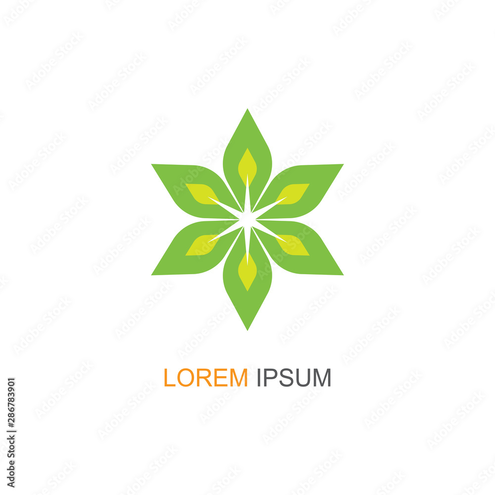 Nature Leaf Logo. modern design. vector icon illustration
