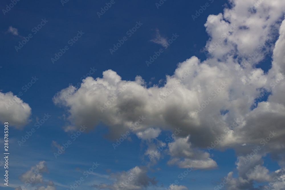 blue sky with white clouds