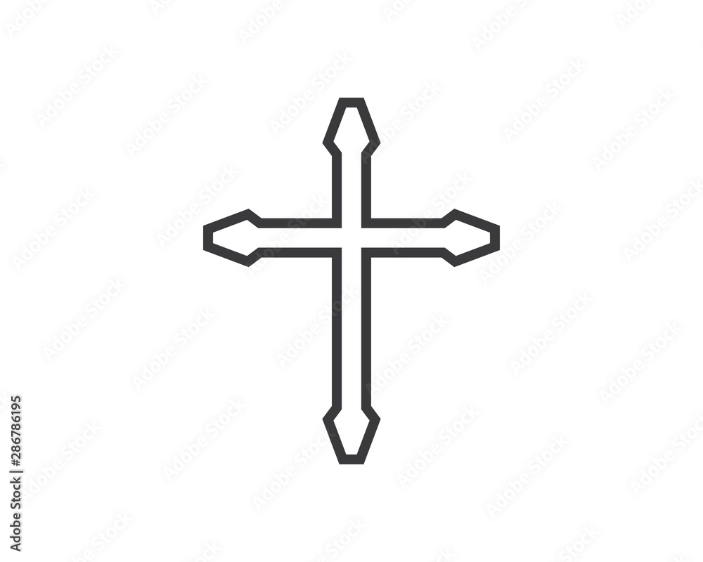 cross icon vector illustration design