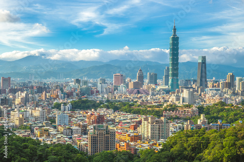Panoramic view of Taipei City, taiwan
