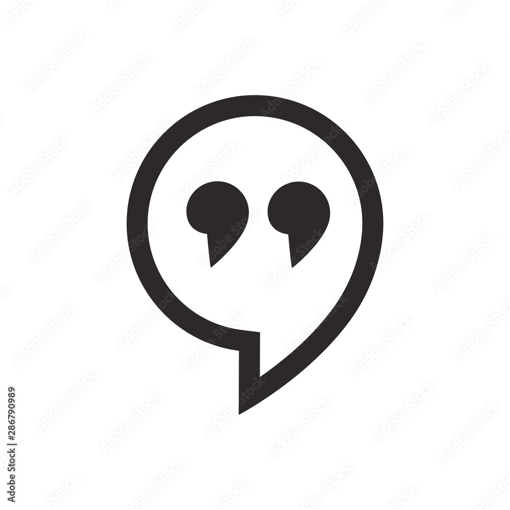 quote icon vector design template quote icon vector design template