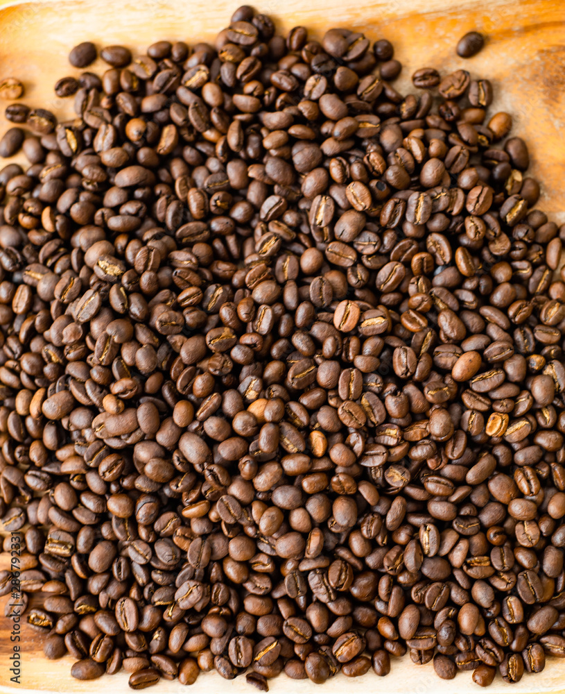 Fresh coffee beans That has been roasted well Fresh coffee beans That has been roasted well