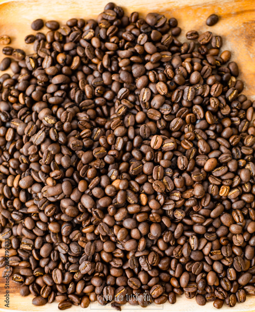 Fresh coffee beans That has been roasted well Fresh coffee beans That has been roasted well
