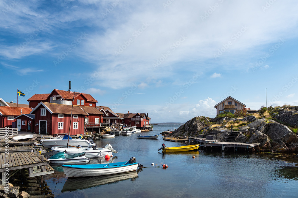 Blick auf die Insel Käringön in Schweden