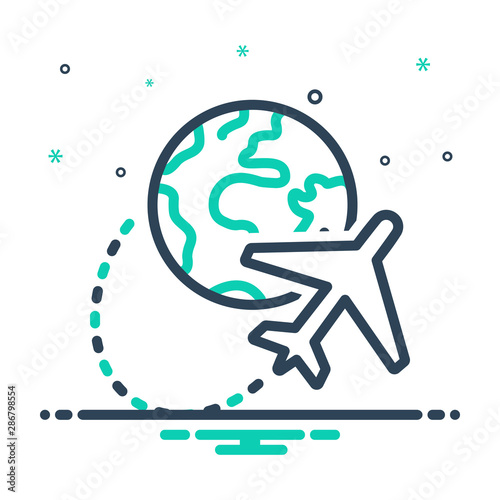 mix icon for abroad 