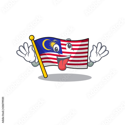 Crazy malaysia mascot flag kept in cupboard
