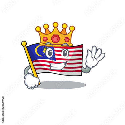 King malaysia mascot flag kept in cupboard