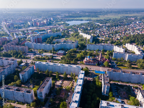 Orekhovo-Zuyevo cityscape from drone © JackF