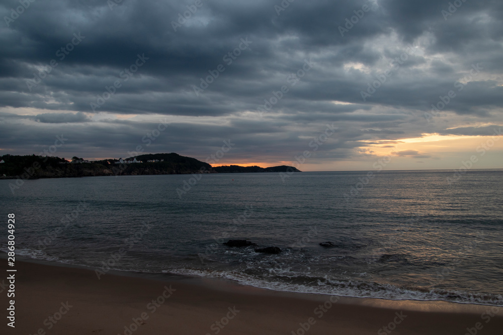 Fototapeta premium An early morning view of a sandy beach