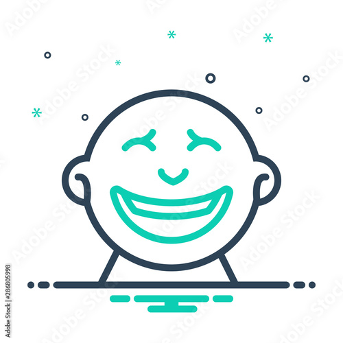 mix icon for laugh guffaw