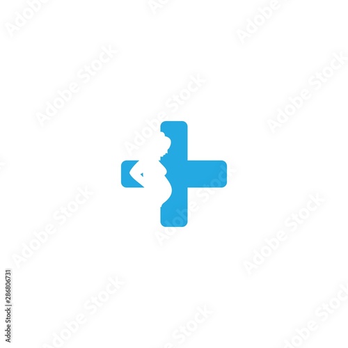 pregnant logo template, design vector icon, logo concept
