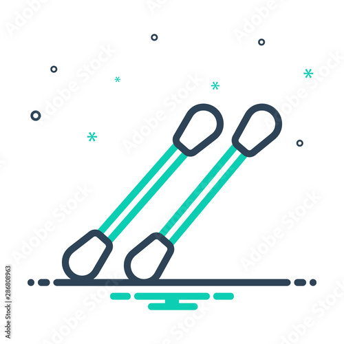 mix icon for cotton swabs