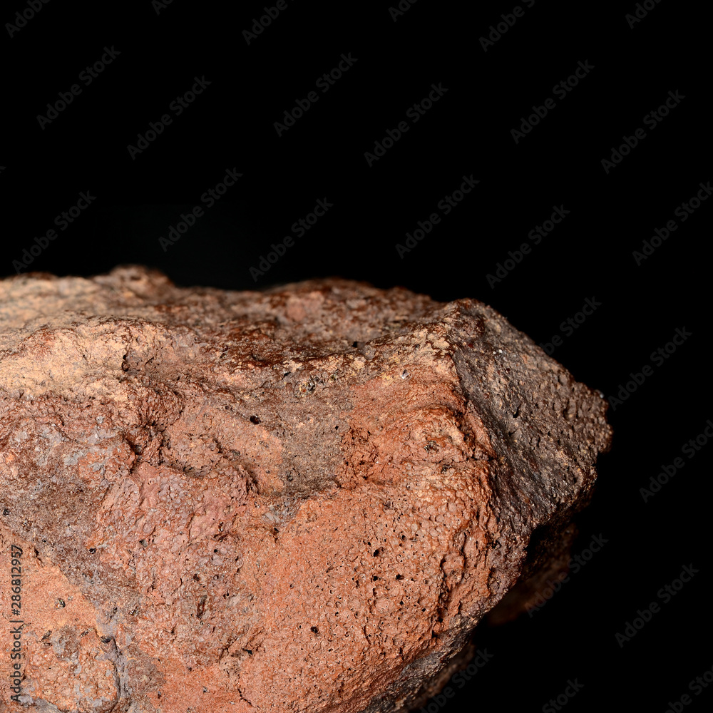 Macro shot of Scoria, igneous rock Macro shot of Scoria, igneous rock