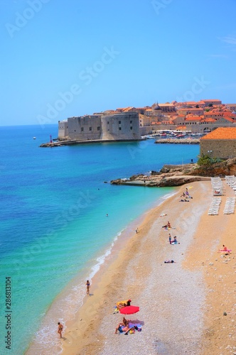 Fototapeta Naklejka Na Ścianę i Meble -  the Banje Beach in Dubrovnik