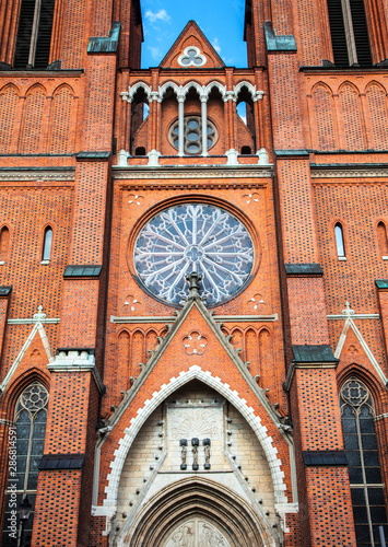 Facade of a church Uppsala,Sweden