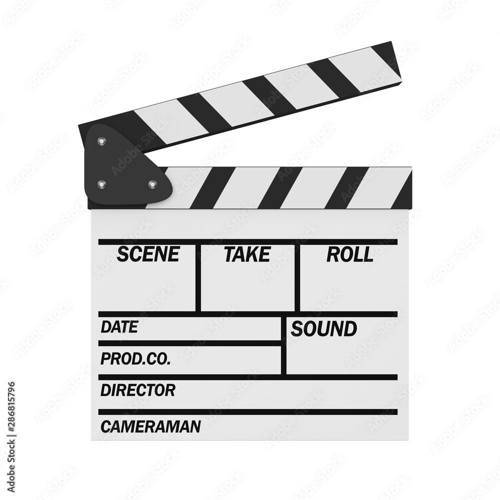 Movie Slate Clapper Board Isolated