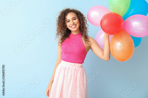 Happy African-American woma...