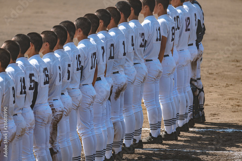 Obraz na płótnie 高校野球試合風景