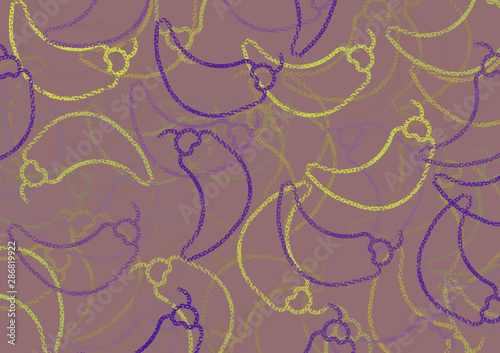 Wallpaper Mural abstract colorful Veggies and fruits illustration background. Torontodigital.ca